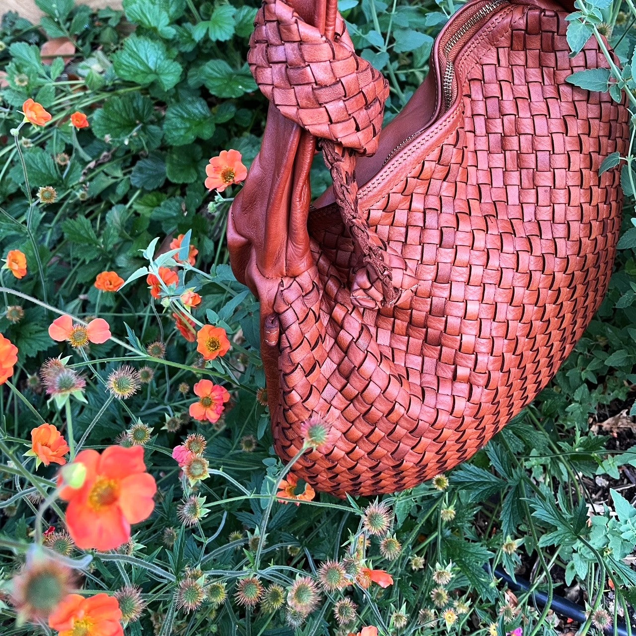 Another photo of the Gabby vintage bag in natural