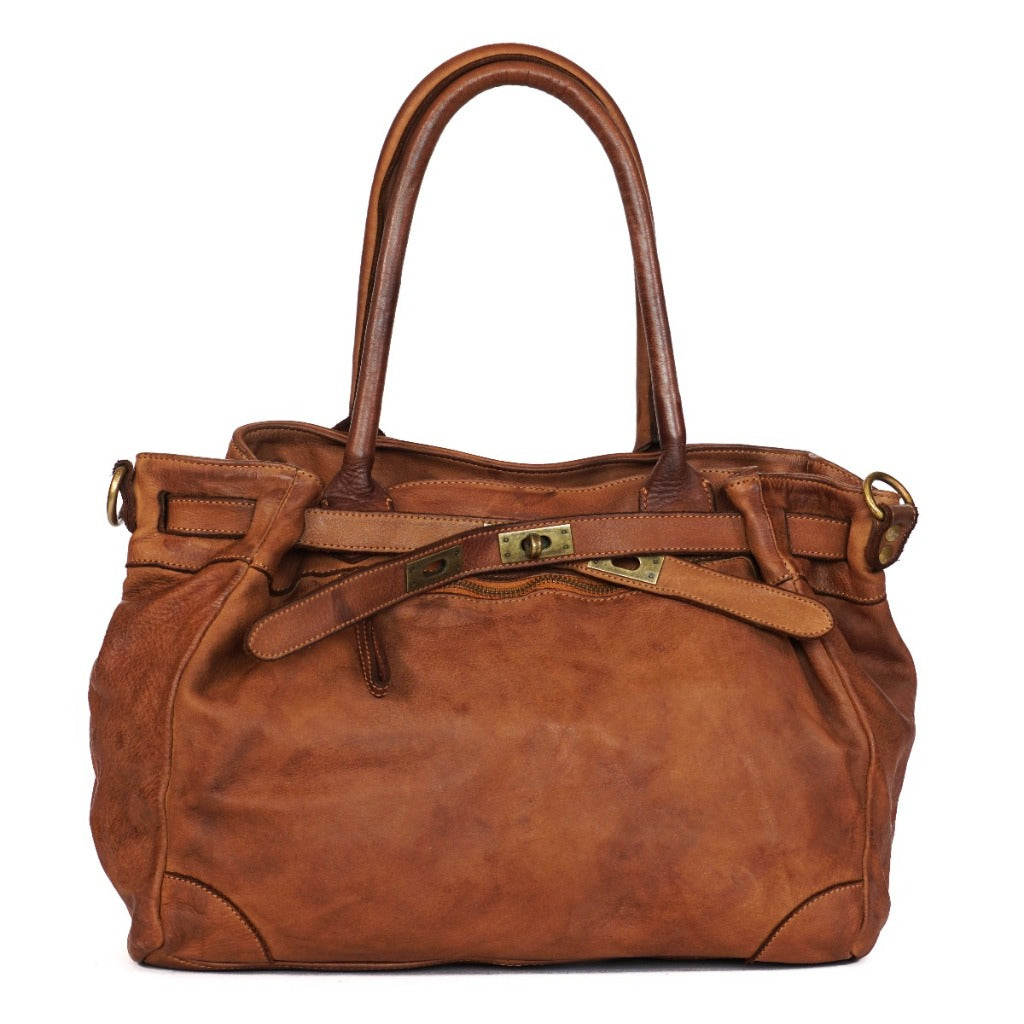 Jenni vintage shoulder bag in natural leather